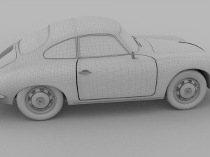 porsche 356 coupe hdri Modelo 3D