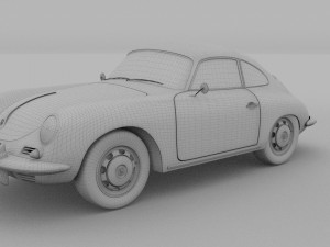 porsche 356 coupe hdri Modelo 3D