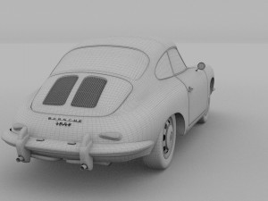 porsche 356 coupe hdri Modelo 3D