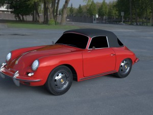 porsche 356 cabrio hdri 3D 模型
