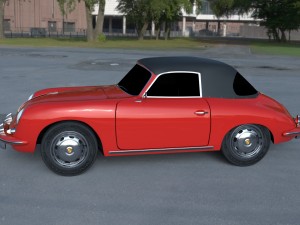 porsche 356 cabrio hdri 3D 模型
