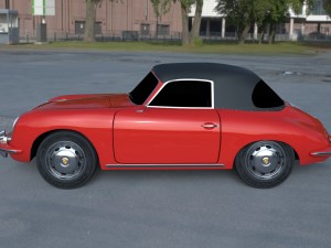 porsche 356 cabrio hdri 3D 模型