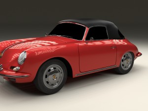 porsche 356 cabrio hdri 3D 模型