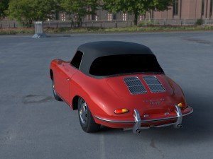 porsche 356 cabrio hdri 3D 模型