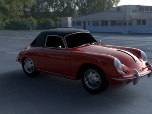 porsche 356 cabrio hdri 3D 模型