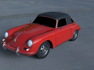 porsche 356 cabrio hdri 3D 模型