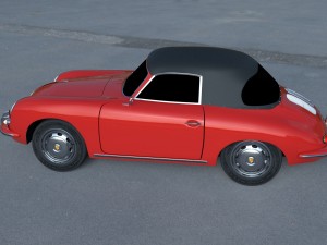 porsche 356 cabrio hdri 3D 模型