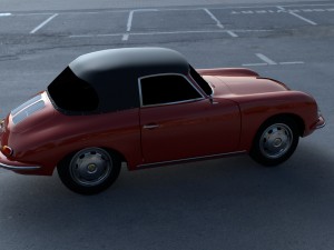 porsche 356 cabrio hdri 3D 模型