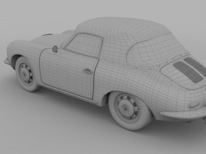 porsche 356 cabrio hdri 3D 模型