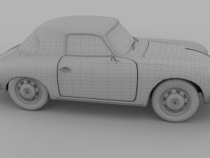 porsche 356 cabrio hdri 3D 模型
