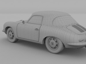 porsche 356 cabrio hdri 3D 模型
