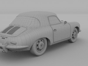porsche 356 cabrio hdri 3D 模型