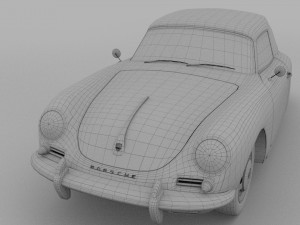 porsche 356 cabrio hdri 3D 模型