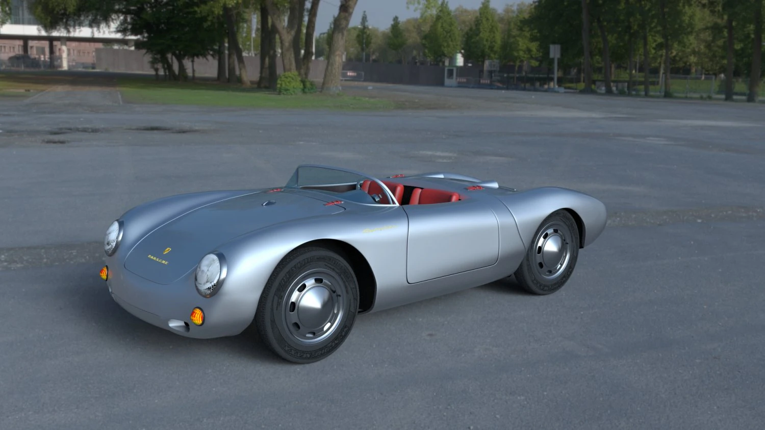 porsche 550 spyder hdri 3D Model .c4d .max .obj .3ds .fbx .stl .blend 
