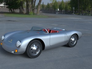 porsche 550 spyder hdri 3Dモデル