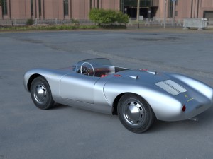 porsche 550 spyder hdri Model 3D