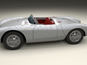porsche 550 spyder hdri Model 3D