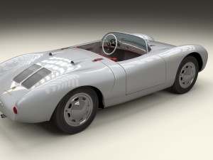 porsche 550 spyder hdri Model 3D