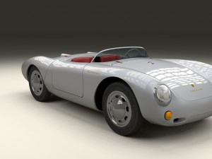 porsche 550 spyder hdri Model 3D