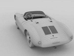 porsche 550 spyder hdri Model 3D