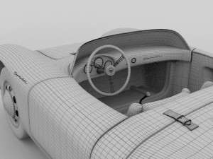 porsche 550 spyder hdri Model 3D