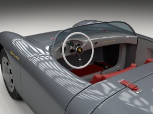 porsche 550 spyder gray hdri 3D Model