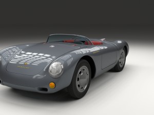 porsche 550 spyder gray hdri 3D Model