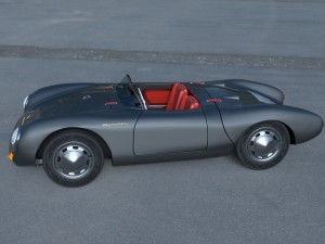 porsche 550 spyder gray hdri 3D Model