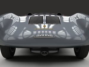 porsche 550 spyder gray hdri 3D Model