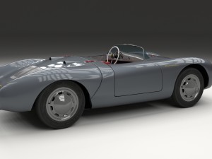 porsche 550 spyder gray hdri 3D Model