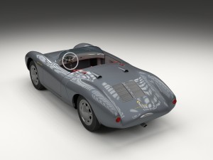porsche 550 spyder gray hdri 3D Model