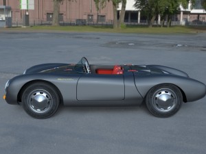 porsche 550 spyder gray hdri 3D Model