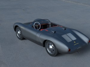 porsche 550 spyder gray hdri 3D Model