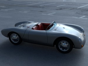 porsche 550 spyder gray hdri 3D Model