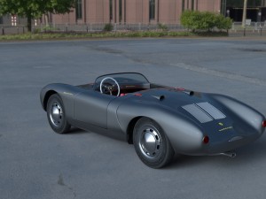 porsche 550 spyder gray hdri 3D Model