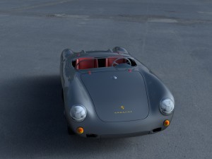 porsche 550 spyder gray hdri 3D Model
