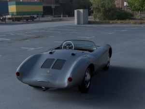 porsche 550 spyder gray hdri 3D Model