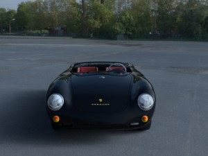 porsche 550 spyder black Modelo 3D