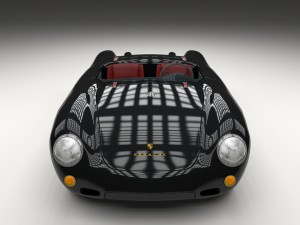 porsche 550 spyder black Modelo 3D