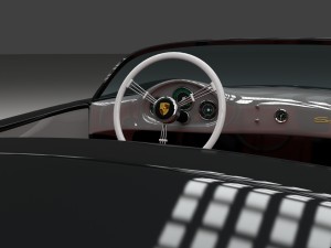 porsche 550 spyder black Modelo 3D