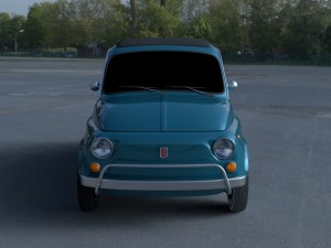 fiat 500l luxe 1968 hdri 3D Модель