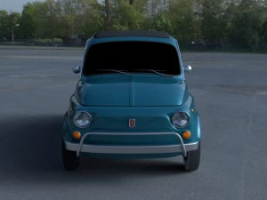 fiat 500l luxe 1968 hdri 3D Model