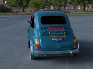 fiat 500l luxe 1968 hdri 3D Модель