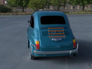fiat 500l luxe 1968 hdri 3D Model