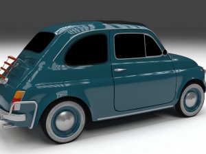 fiat 500l luxe 1968 hdri 3D Модель