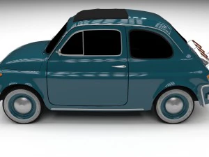 fiat 500l luxe 1968 hdri 3D Model