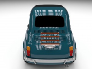 fiat 500l luxe 1968 hdri 3D Модель