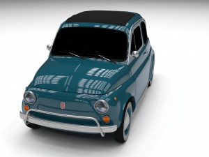 fiat 500l luxe 1968 hdri 3D Модель