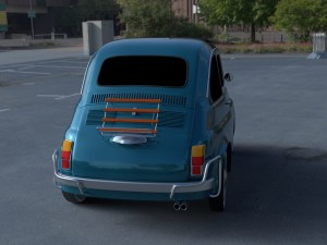 fiat 500l luxe 1968 hdri 3D Модель