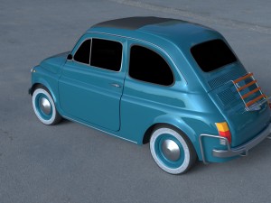 fiat 500l luxe 1968 hdri 3D Модель